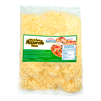 IMITACION QUESO MOZZARELLA CUBICADO SANTOS KG PIEZA