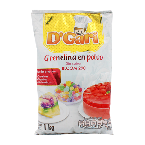 GRENETINA 290 BLOOM D GARI 1 KG PIEZA