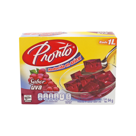 GELATINA UVA PRONTO 84 G PIEZA
