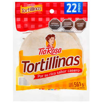 TORTILLINAS TIA ROSA 561 G 22 PIEZAS