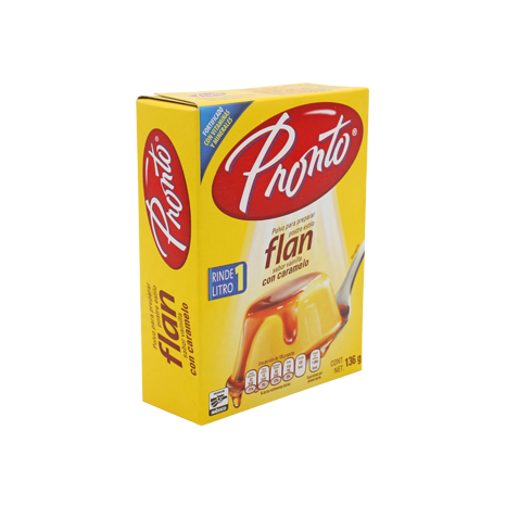 FLAN DE CARAMELO PRONTO DE 136 GR PIEZA