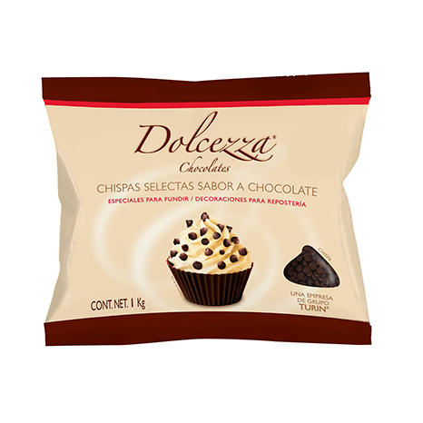CHISPAS CHOCOLATE SEMIAMARGO DOLCEZZA 1 KG PIEZA
